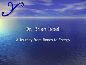 Brian Isbell - A Journey from Bones to Energy
